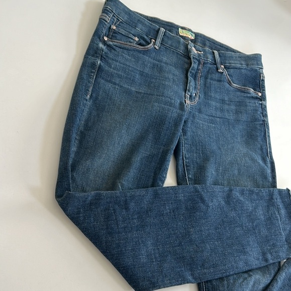 MOTHER The Looker Ankle Fray Skinny Jean in Girl Crush size 27 EUC Raw Hem - Picture 5 of 15